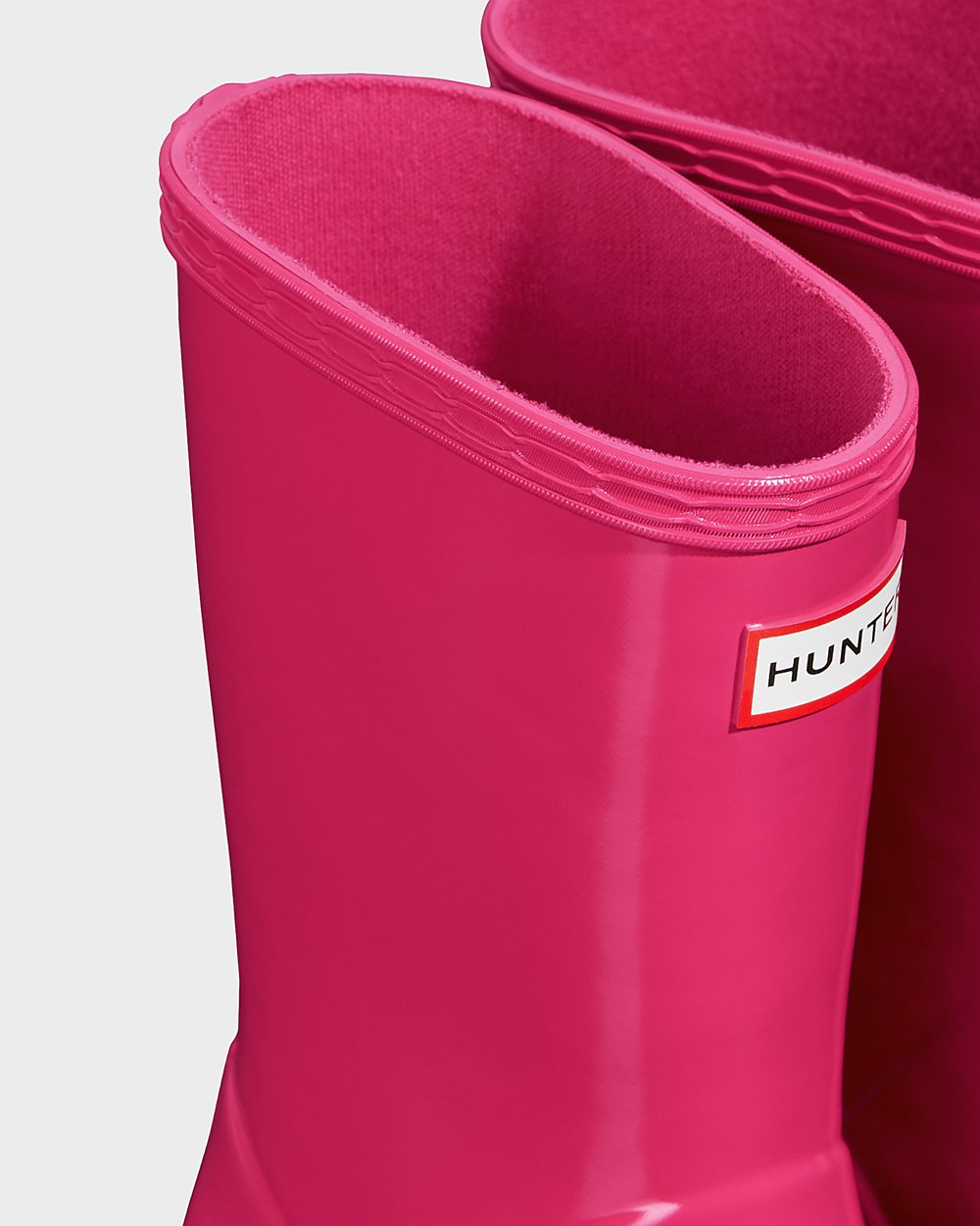 Kids Hunter Rain Boots Light Pink - Original First Classic Gloss - 0154729-AM